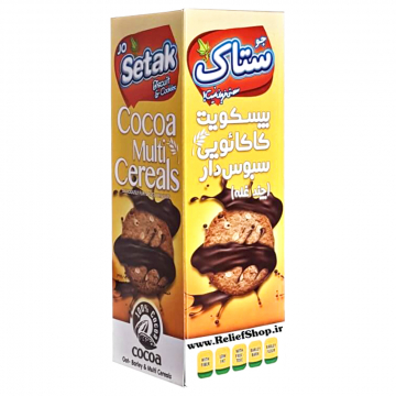 بیسکویت سبوس دار کاکائویی ستاک 370 گرمی
